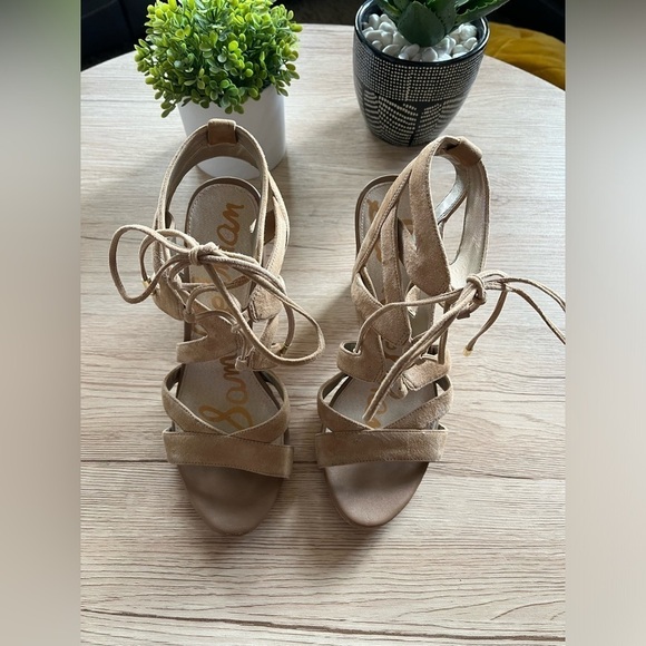 Sam Edelman Yardley Lace Up Sandals - Picture 1 of 8